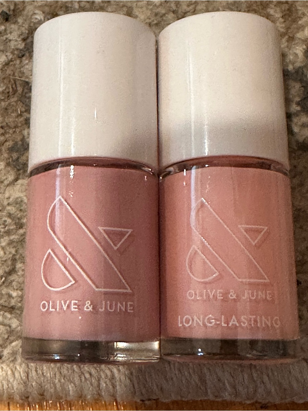 Olive & June Long-Lasting Nail Polish Duo - Dusty Rose Pink
